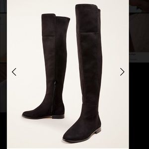 NWOT Ann Taylor Carlene Suede Over the Knee Boots